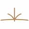 Ekena Millwork Davenport Timber Gable Bracket, Western Red Cedar, 108"W x 49"H x 3 1/2"D x 3 1/2"F, 11/12 Pitch GBW108X49X0404DAV00SWR - alternate 1